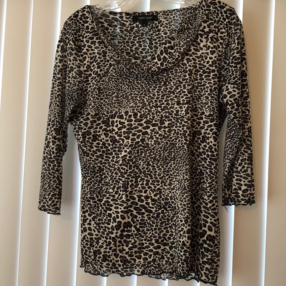 Animal print blouse